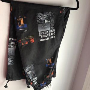 Graphic design windbreaker sweatpants